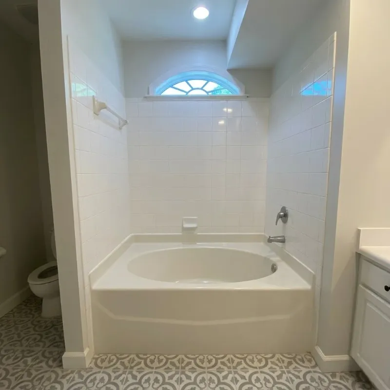 Outdated bathroom before full remodel